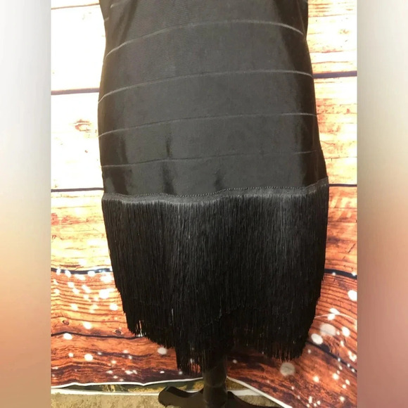VENUS Black Bandage Fringe dress size 10 - Picture 11 of 14